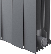 Биметаллический радиатор Royal Thermo PianoForte 300 Silver Satin RTPSS30012 Серебристый 12 секций с боковым подключением-4