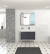 Комплект мебели для ванной Ceruttispa Maiella 70 10037 подвесной Темно-серый-2