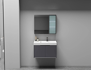 Комплект мебели для ванной Ceruttispa Maiella 70 10037 подвесной Темно-серый-4