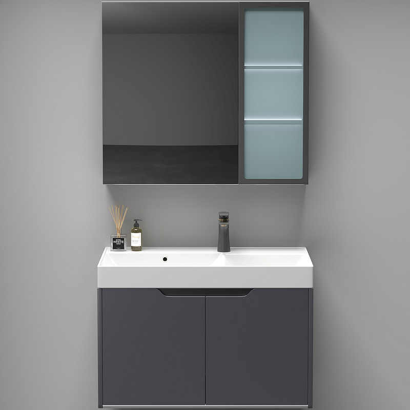 Комплект мебели для ванной Ceruttispa Maiella 70 10037 подвесной Темно-серый