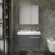 Комплект мебели для ванной Ceruttispa Oglio 120 10033 подвесной Темно-серый-2