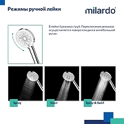 Душевая система Milardo Ideal Spa ILSSBTHM89 с термостатом Хром-4