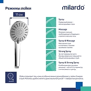 Ручной душ Milardo Ideal Spa 5F ILS5FCRM18 Хром-9