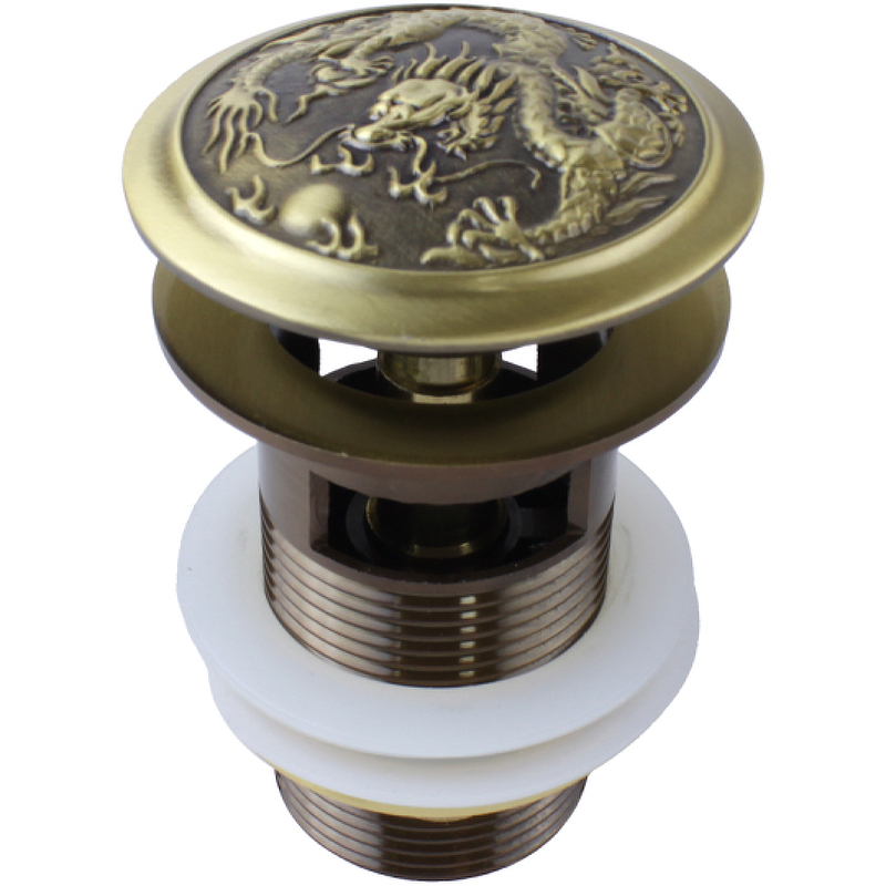 Донный клапан Bronze de Luxe Дракон 21984 click-clack Бронза