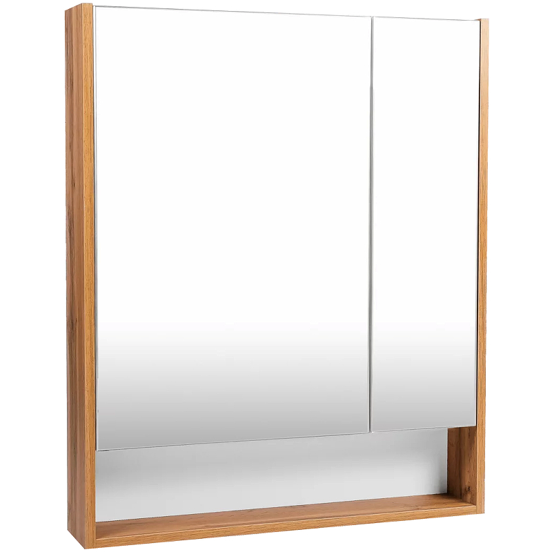 Зеркальный шкаф VIANT Мальта 60 VMAL60-ZSH Дуб Вотан шкаф с зеркалом viant бостон 70 дуб вотан правый левый без подсветки vbos70 zsh