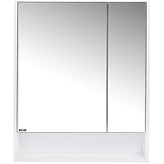 Зеркальный шкаф VIANT Мальта 70 VMAL70BEL-ZSH Белый шелк-1