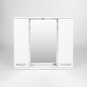 Зеркало со шкафом VIANT Милан 80 VMIL80-ZSH Белое-1