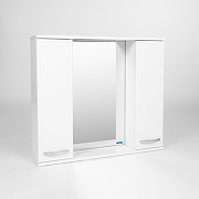 Зеркало со шкафом VIANT Милан 80 VMIL80-ZSH Белое-2