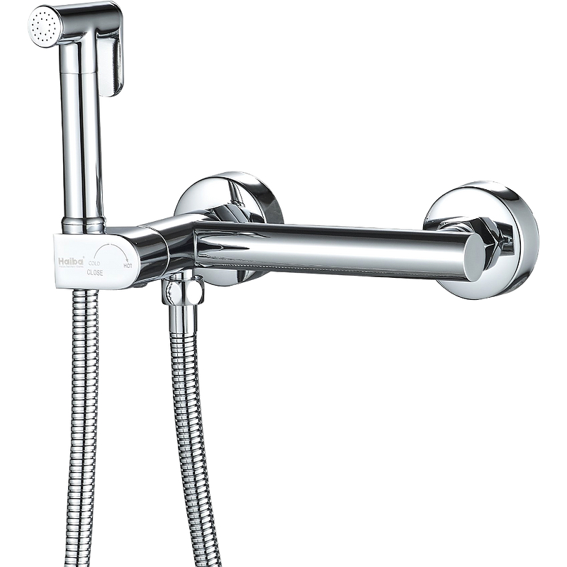 Гигиенический душ со смесителем Haiba HB5514 Хром гигиенический душ со смесителем haiba hb5512 4 бронза