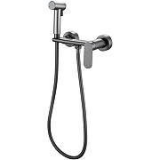 Гигиенический душ со смесителем Haiba HB5516-3 Оружейная сталь