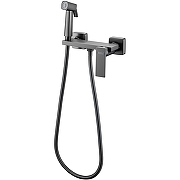 Гигиенический душ со смесителем Haiba HB5517-3 Оружейная сталь