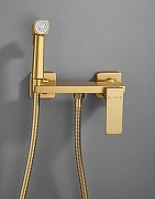 Гигиенический душ со смесителем Haiba HB5517-5 Золото матовое-1