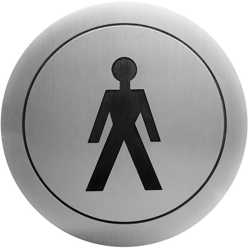 Табличка Туалет мужской Nofer 16721.2.S Сатин цена и фото