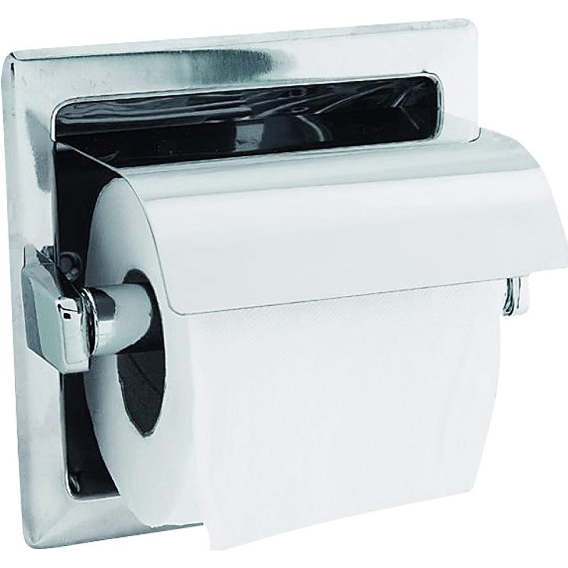держатель для туалетной бумаги nofer monaco 16374 в хром Держатель туалетной бумаги Nofer 05203.B с крышкой Хром