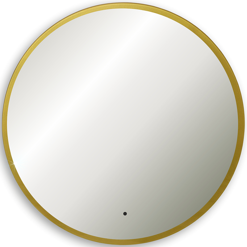 Зеркало Silver Mirrors Monaco 100 LED-00002767 с подсветкой Золото с бесконтактным выключателем и диммером
