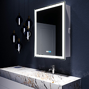 Зеркальный шкаф Silver Mirrors Киото 60 LED-00002358 с подсветкой Белый-9
