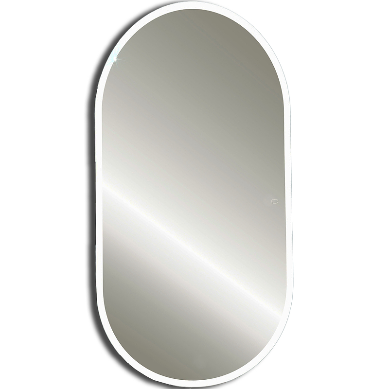 зеркало silver mirrors саурон 60 led 00002589 с подсветкой металлик с сенсорным выключателем и диммером Зеркало Silver Mirrors Виола 50 LED-00002355 с подсветкой Черное с сенсорным выключателем и диммером
