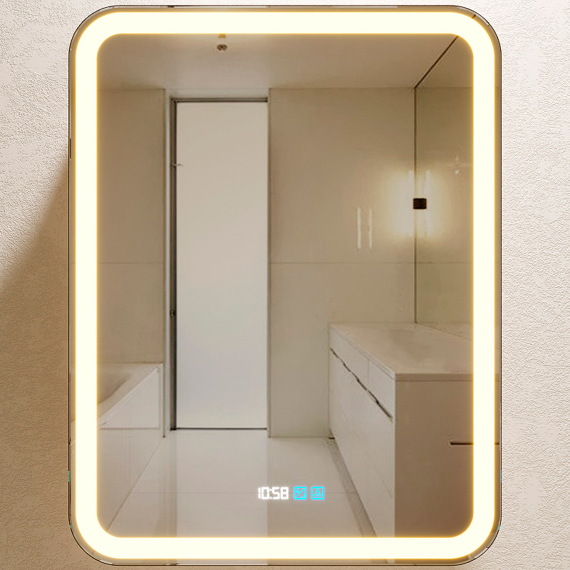 Зеркальный шкаф Silver Mirrors Фиджи 60-3 L LED-00002859 с подсветкой Белый