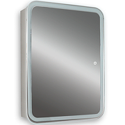 Зеркальный шкаф Silver Mirrors Фиджи Flip 50 LED-00002471 с подсветкой Белый-1