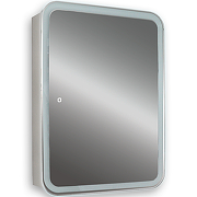 Зеркальный шкаф Silver Mirrors Фиджи Flip 50 LED-00002471 с подсветкой Белый-2