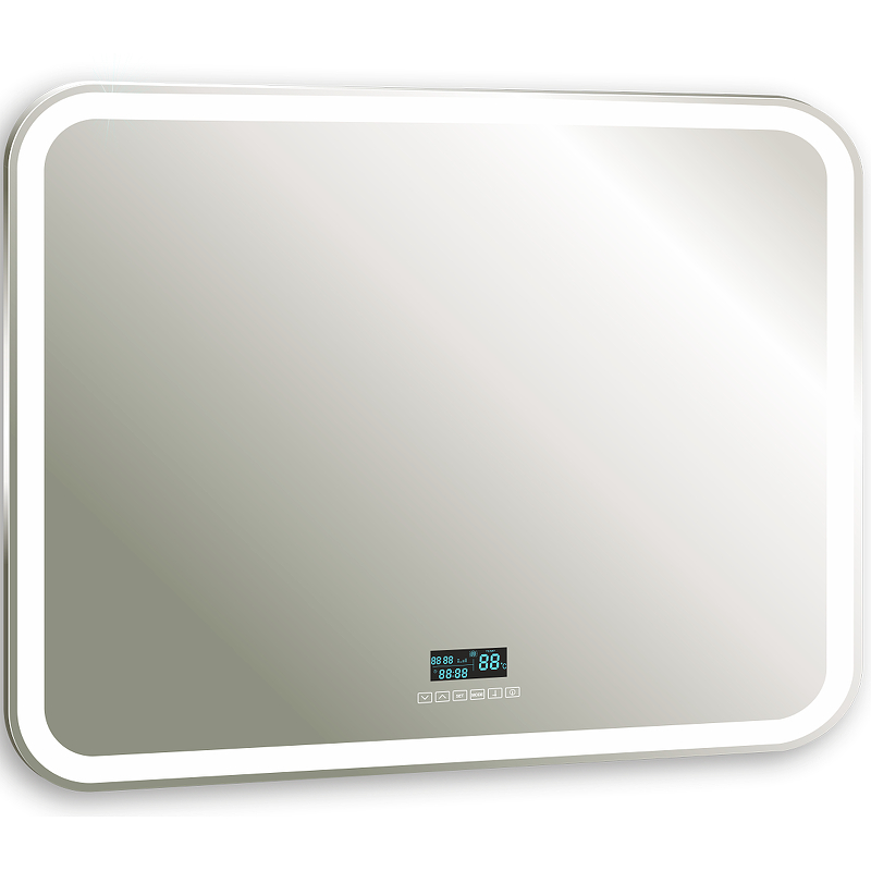 Зеркало Silver Mirrors Стив-6 92 ФР-00001063 с подсветкой с сенсорным выключателем с подогревом с многофункциональным модулем зеркало silver mirrors айвори 46 фр 00002449 в багетной раме бежевый 35 мм