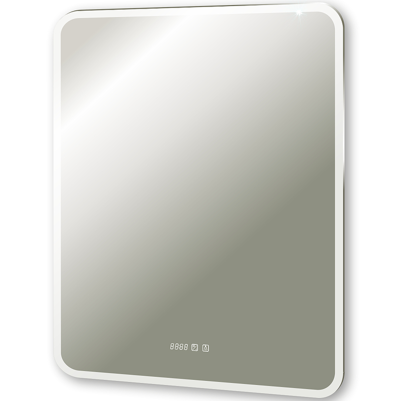 Зеркало Silver Mirrors Стив-3 80 LED-00002827 с подсветкой с сенсорным выключателем с подогревом и часами