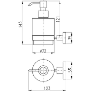 Дозатор для жидкого мыла Rav Slezak Yukon YUA0303 Хром-1