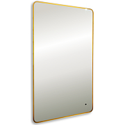 Зеркало Silver Mirrors Incanto 60 LED-00002558 с подсветкой Золото с бесконтактным выключателем и диммером