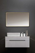 Зеркало Silver Mirrors Incanto 60 LED-00002558 с подсветкой Золото с бесконтактным выключателем и диммером-6