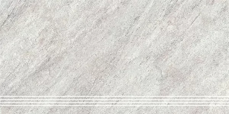 Керамическая ступень Керамин Кварцит 7 светло-серый СК000040837 30х60 см