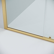 Душевая дверь Grossman Cosmo 110 100.K33.02.110.32.00 профиль Золото сатин стекло прозрачное-8