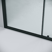 Душевая дверь Grossman Cosmo 100 100.K33.02.100.21.02 профиль Черный матовый стекло шиншилла-8