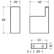 Крючок Cezares Slider SLIDER-HK-GM Оружейная сталь-1