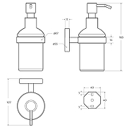 Дозатор для жидкого мыла Cezares Relax RELAX-SOIS-V-01 Хром-1
