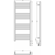 Электрический полотенцесушитель Сунержа Модус 3.0 1000x400 R 31-5701-1040 Черный матовый-3