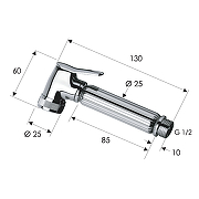 Гигиенический душ Remer 332OZDOX Золото глянцевое-2