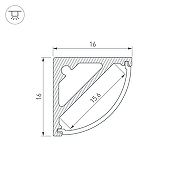 Профиль алюминиевый Arlight 019327 накладной Серебристый-2