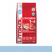 Цементная затирка  Litokol Litochrom 1-6 C.110 голубая Al.bag 2 кг