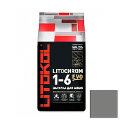 Цементная затирка  Litokol Litochrom 1-6 EVO LE.110 Стальной серый Al.bag 2 кг