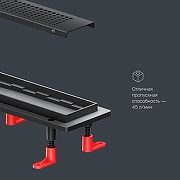 Душевой лоток AM.PM PrimeFlow 70 W02SC-P11-070-01BM с Черной матовой решеткой Cut Gradient-13