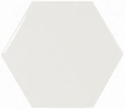 Керамическая плитка Equipe Scale Hexagon White 21911 настенная 10,7х12,4 см