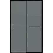 Душевая дверь Grossman Style 100 100.K33.05.100.21.10 профиль Черный матовый стекло тонированное