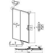 Душевая дверь Grossman Style 100 100.K33.05.100.21.10 профиль Черный матовый стекло тонированное-11