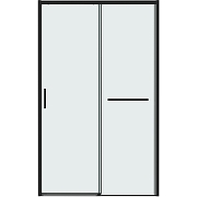 Душевая дверь Grossman Style 100 100.K33.05.100.21.00 профиль Черный матовый стекло прозрачное
