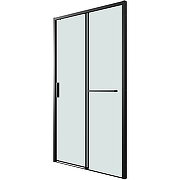 Душевая дверь Grossman Style 110 100.K33.05.110.21.00 профиль Черный матовый стекло прозрачное-1