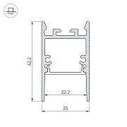 Профиль алюминиевый Arlight Comfort 031727 накладной Серебристый-2