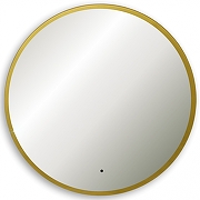 Зеркало Abber Mond 100 AG6204SCGL-1.0 с подсветкой Золото с бесконтактным выключателем и диммером