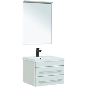 Комплект мебели для ванной Aquanet Верона 58 287635 подвесной Белый матовый