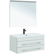 Комплект мебели для ванной Aquanet Верона New 90 281106 подвесной Белый матовый