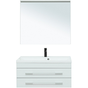 Комплект мебели для ванной Aquanet Верона New 90 281106 подвесной Белый матовый-1
